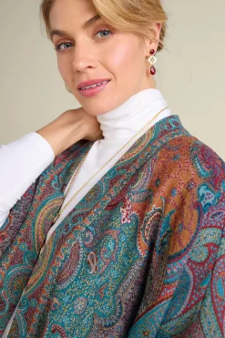 Soft Surroundings Scarves & Wraps|Rhea Woven Kimono Wrap Multi
