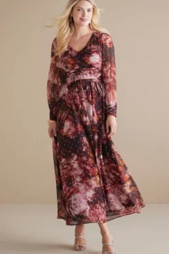 Soft Surroundings Dresses|Rina Silk Dress MultiFloral