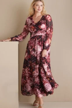 Soft Surroundings Dresses|Rina Silk Dress MultiFloral