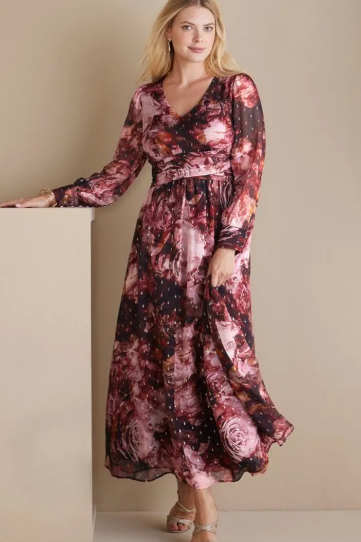 Soft Surroundings Dresses|Rina Silk Dress MultiFloral