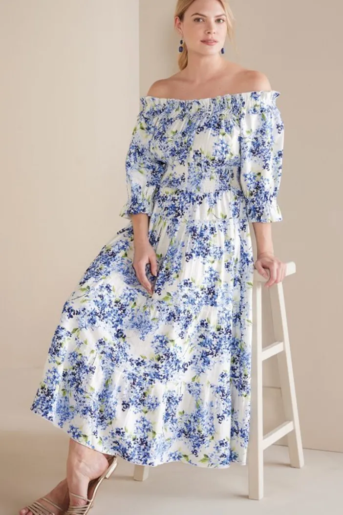 Soft Surroundings Dresses|Rosana Maxi Dress Wisteria