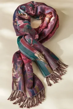 Soft Surroundings Scarves & Wraps|Rosy Reversible Scarf Multi