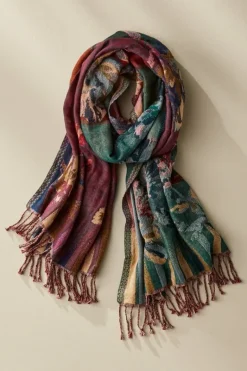 Soft Surroundings Scarves & Wraps|Rosy Reversible Scarf Multi
