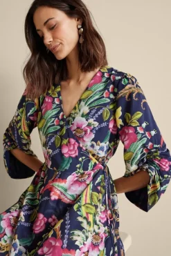 Soft Surroundings Dresses|Samantha Maxi Dress NavyPaisley
