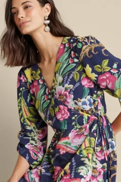 Soft Surroundings Dresses|Samantha Maxi Dress NavyPaisley