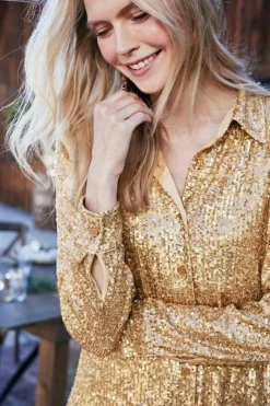 Soft Surroundings Tops|Sancerre Sequin Shirt
