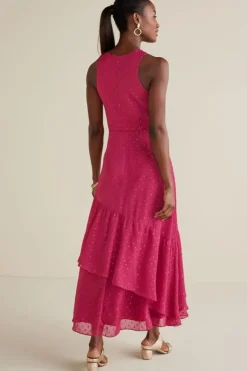Soft Surroundings Dresses|Sanna Sparkling Maxi Dress Sangria