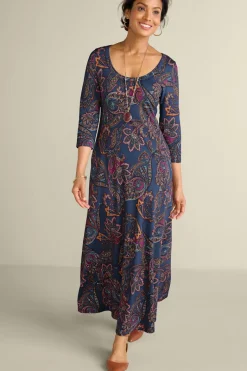 Soft Surroundings Dresses|Santiago 3/4 Sleeve Dress