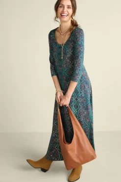 Soft Surroundings Dresses|Santiago 3/4 Sleeve Dress
