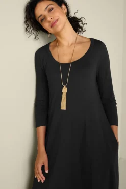 Soft Surroundings Dresses|Santiago 3/4 Sleeve Dress
