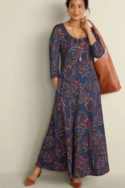 Soft Surroundings Dresses|Santiago 3/4 Sleeve Dress
