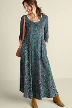 Soft Surroundings Dresses|Santiago 3/4 Sleeve Dress