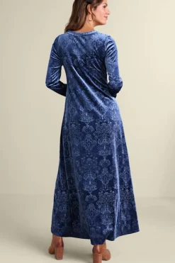 Soft Surroundings Dresses|Santiago Embossed Velvet Dress