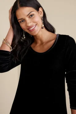 Soft Surroundings Dresses|Santiago Stretch Velvet Dress