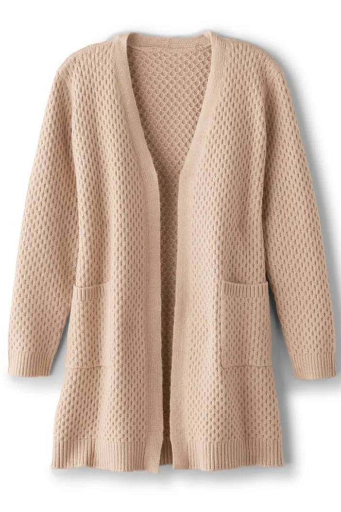 Soft Surroundings Tops|Sweaters & Cardigans|Scarlett Long Cardigan SandMulti