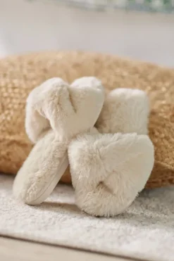 Soft Surroundings Shoes|Shiraleah Stowe Slippers Ivory