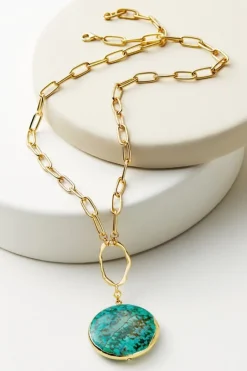 Soft Surroundings Jewelry|Necklaces|Shiva Pendant Necklace Turquoise