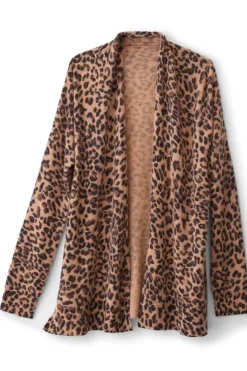 Soft Surroundings Tops|Sweaters & Cardigans|Sibyl Cashmere Printed Cardigan Leopard