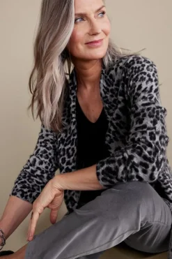 Soft Surroundings Tops|Sweaters & Cardigans|Sibyl Cashmere Printed Cardigan Leopard