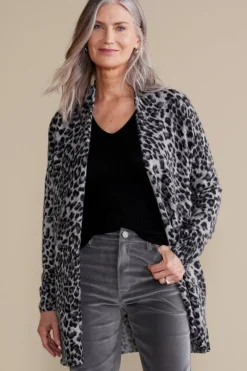 Soft Surroundings Tops|Sweaters & Cardigans|Sibyl Cashmere Printed Cardigan Leopard