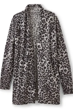 Soft Surroundings Tops|Sweaters & Cardigans|Sibyl Cashmere Printed Cardigan Leopard