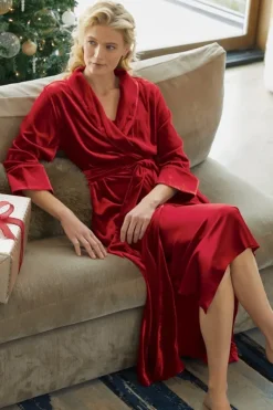 Soft Surroundings Sleepwear & Lounge|Silk Velvet Robe PlatinumGrey