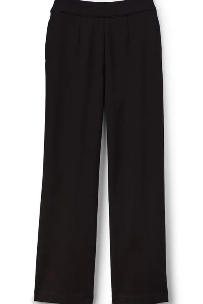 Soft Surroundings Pants|Soft Essential Ponte Wide Leg Pants Black