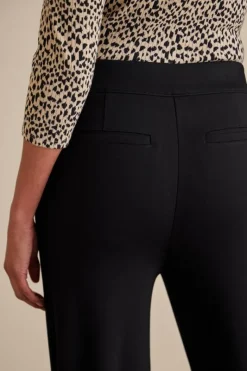 Soft Surroundings Pants|Soft Essential Ponte Wide Leg Pants Black