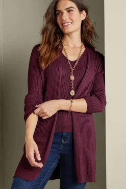 Soft Surroundings Tops|Sweaters & Cardigans|Soft Essential Ribbed Long Cardi