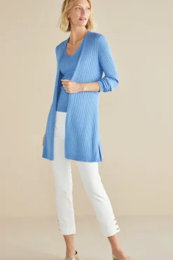 Soft Surroundings Tops|Sweaters & Cardigans|Soft Essential Ribbed Long Cardi