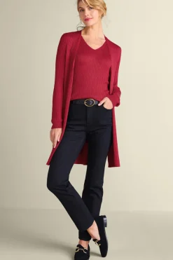 Soft Surroundings Tops|Sweaters & Cardigans|Soft Essential Ribbed Long Cardi