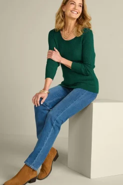 Soft Surroundings Tops|Sweaters & Cardigans|Soft Essential Ribbed Pullover Sweater