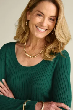 Soft Surroundings Tops|Sweaters & Cardigans|Soft Essential Ribbed Pullover Sweater