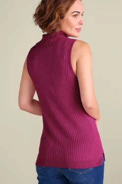Soft Surroundings Tops|Sweaters & Cardigans|Soft Essential Ribbed Turtleneck Tank