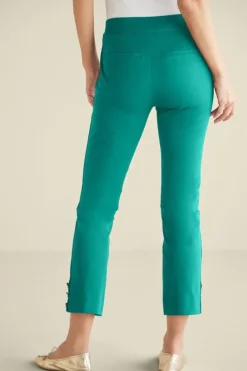 Soft Surroundings Pants|Soft Essential Superla Slim Leg Crop Pants