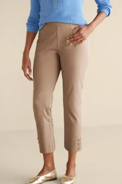 Soft Surroundings Pants|Soft Essential Superla Slim Leg Crop Pants