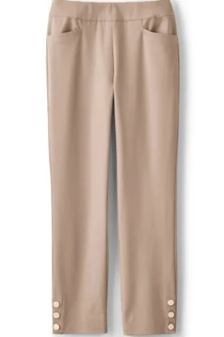 Soft Surroundings Pants|Soft Essential Superla Slim Leg Crop Pants
