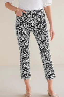 Soft Surroundings Pants|Soft Essential Superla Slim Leg Crop Pants