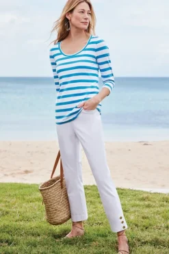 Soft Surroundings Tops|Soft Essential Supima 3/4 Sleeve Tee