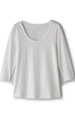 Soft Surroundings Tops|Soft Essential Supima 3/4 Sleeve Tee