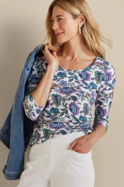 Soft Surroundings Tops|Soft Essential Supima 3/4 Sleeve Tee I