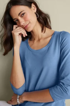 Soft Surroundings Tops|Soft Essential Supima 3/4 Sleeve Tee I
