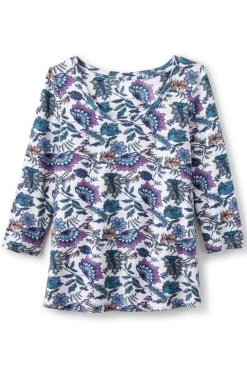 Soft Surroundings Tops|Soft Essential Supima 3/4 Sleeve Tee I