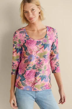 Soft Surroundings Tops|Soft Essential Supima 3/4 Sleeve Tee I