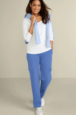 Soft Surroundings Tops|Soft Essential Supima 3/4 Sleeve Tee I