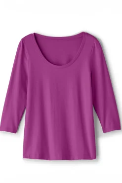 Soft Surroundings Tops|Soft Essential Supima 3/4 Sleeve Tee I
