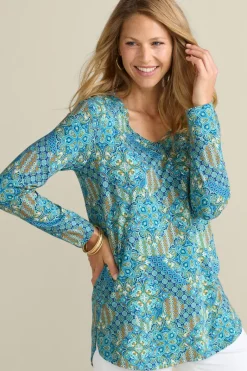 Soft Surroundings Tops|Soft Essential Supima Isabel Long Sleeve Tunic