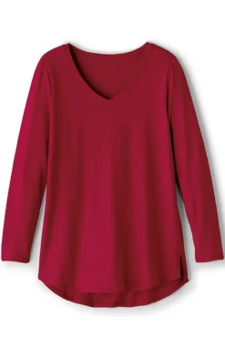 Soft Surroundings Tops|Soft Essential Supima Isabel Long Sleeve Tunic