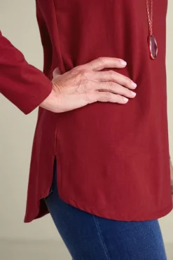 Soft Surroundings Tops|Soft Essential Supima Isabel Long Sleeve Tunic