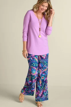 Soft Surroundings Tops|Soft Essential Supima Isabel Long Sleeve Tunic
